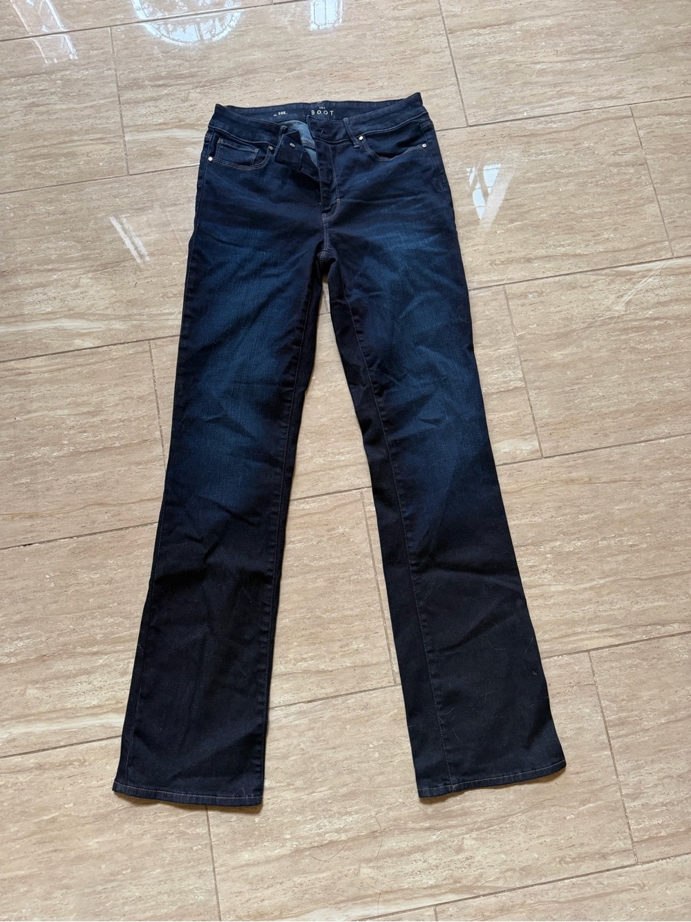 White House Black Market Dark Blue Bootcut Jeans